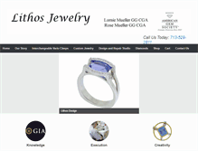 Tablet Screenshot of lithosjewelry.com